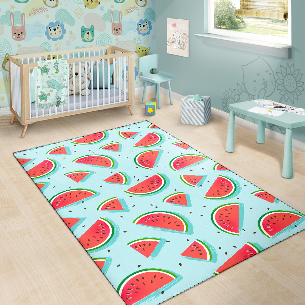 Watermelon Pattern Print Design WM03 Area Rugs