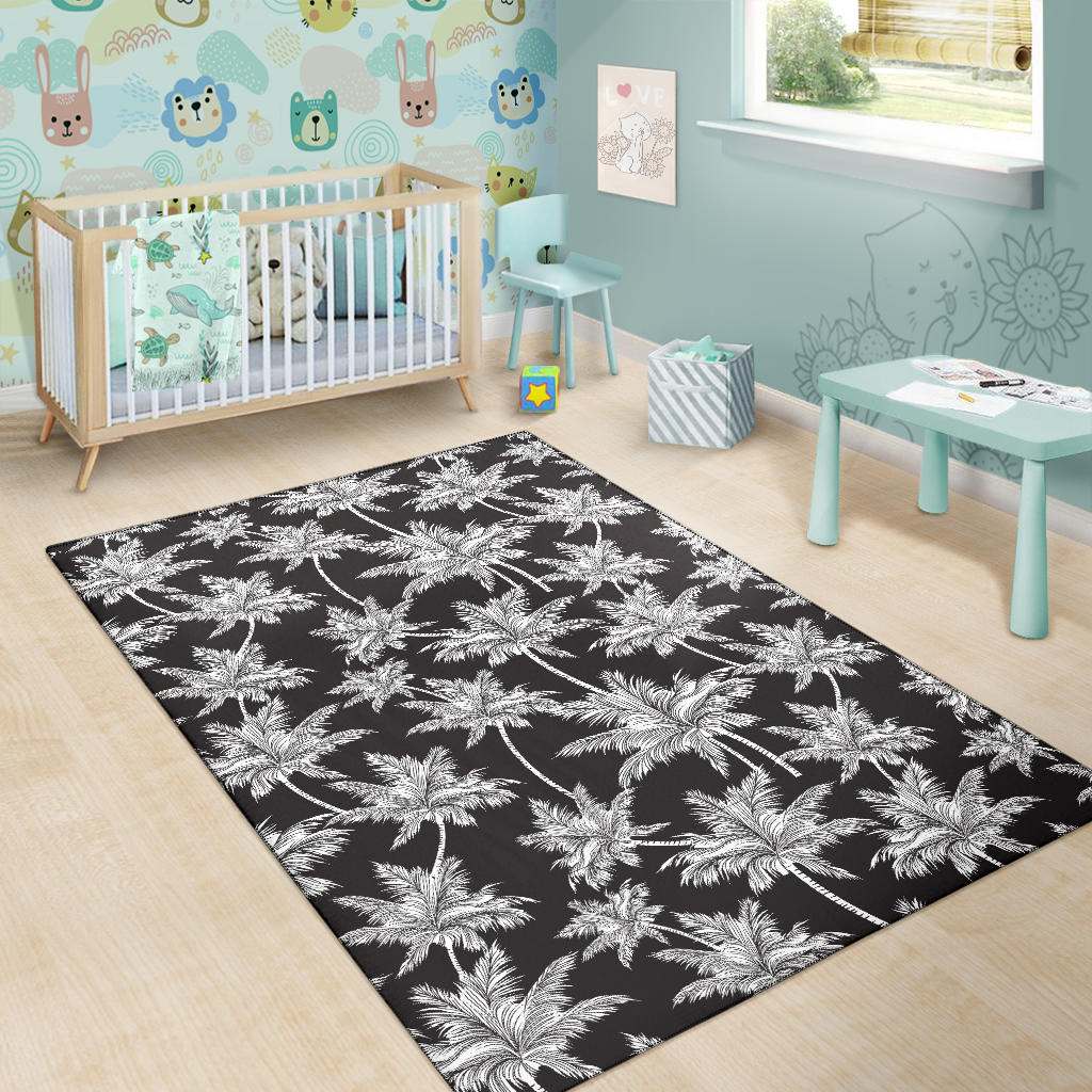 Palm Tree Pattern Print Design PT03 Area Rugs