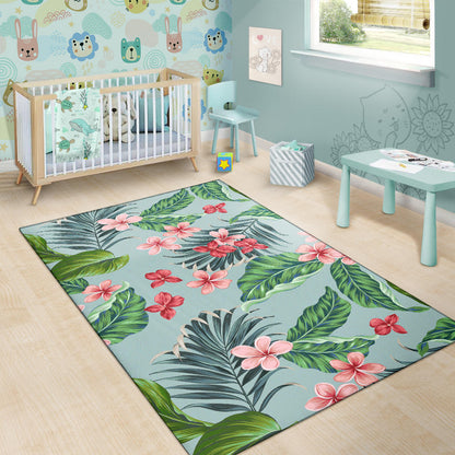 Plumeria Pattern Print Design PM027 Area Rugs
