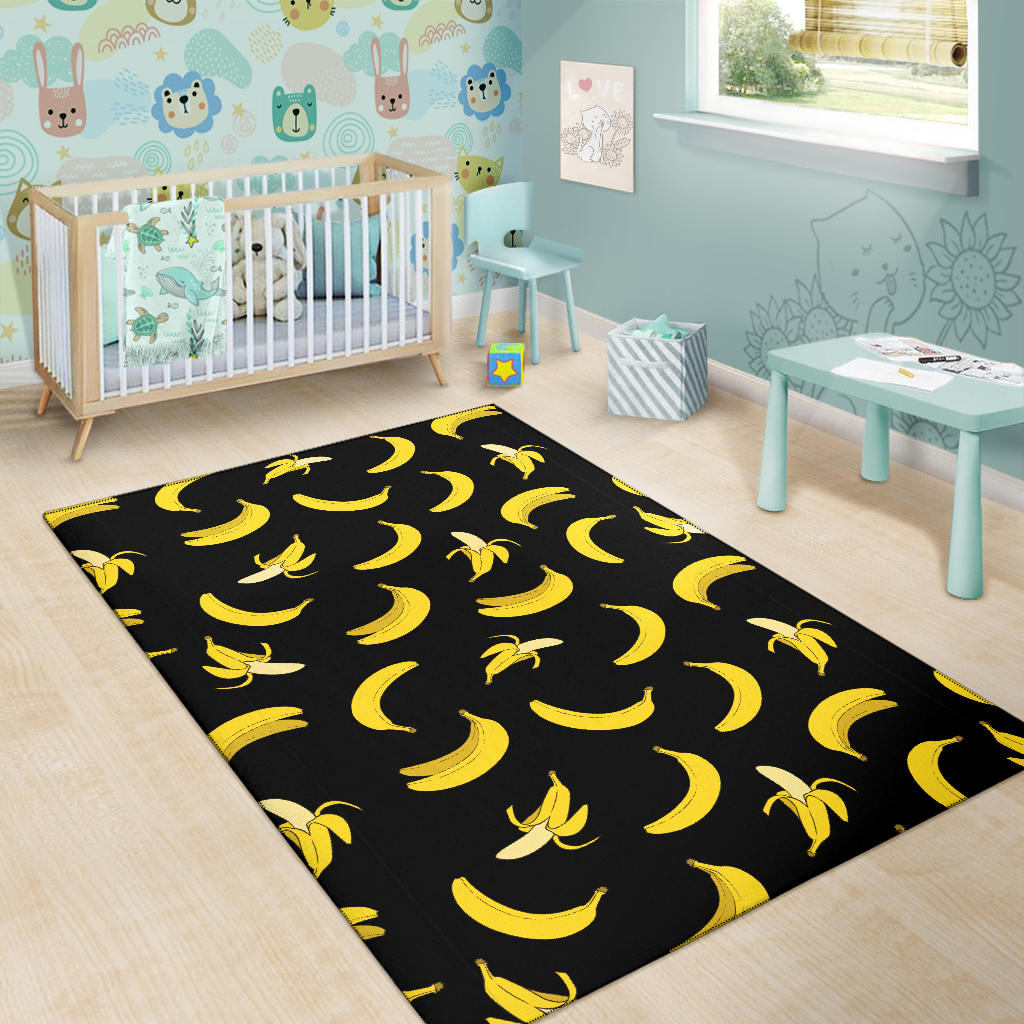 Banana Pattern Print Design BA05 Area Rugs