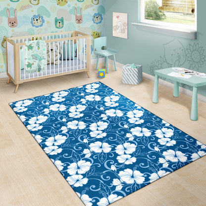 Hibiscus Pattern Print Design HB03 Area Rugs
