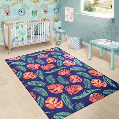 Palm Leaves Pattern Print Design PL011 Area Rugs