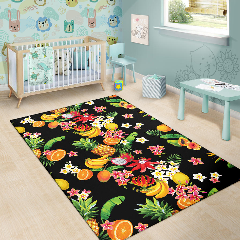 Tropical Fruits Pattern Print Design TF02 Area Rugs