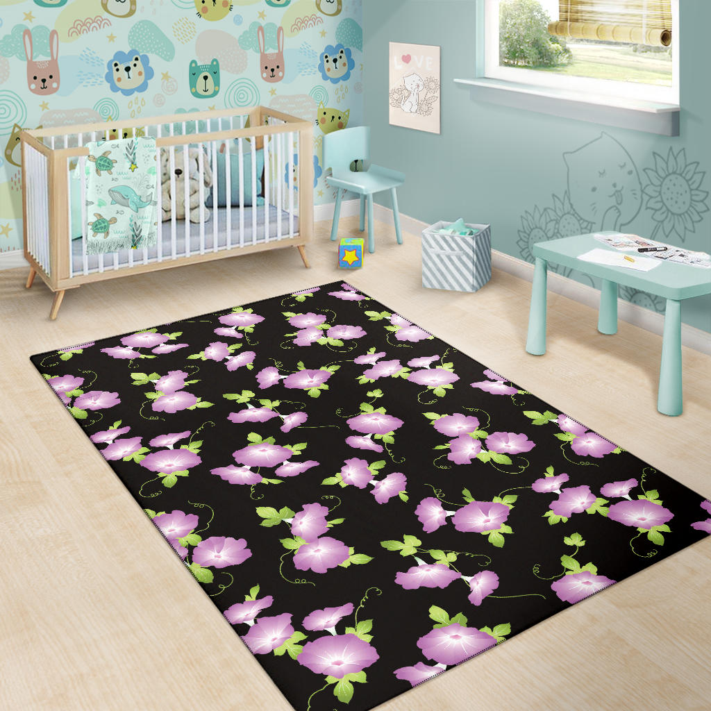 Morning Glory Pattern Print Design MG02 Area Rugs