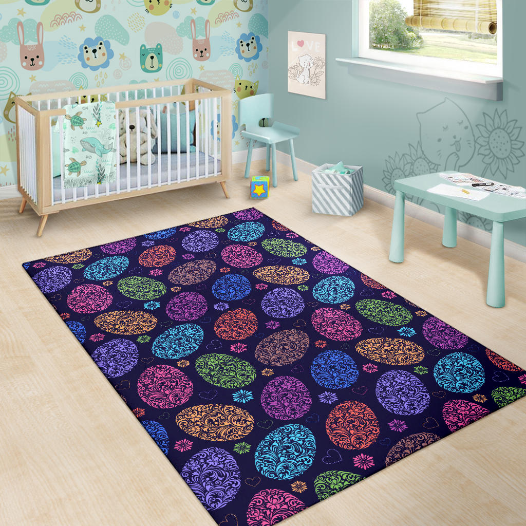 Easter Eggs Pattern Print Design RB012 Area Rugs