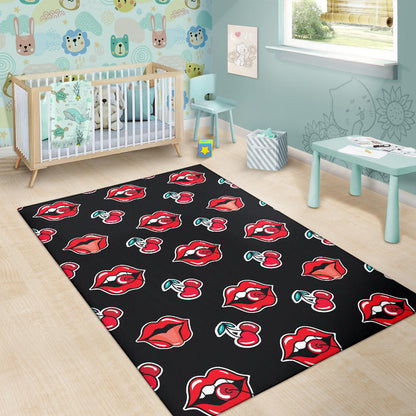 Cherry Pattern Print Design CH04 Area Rugs
