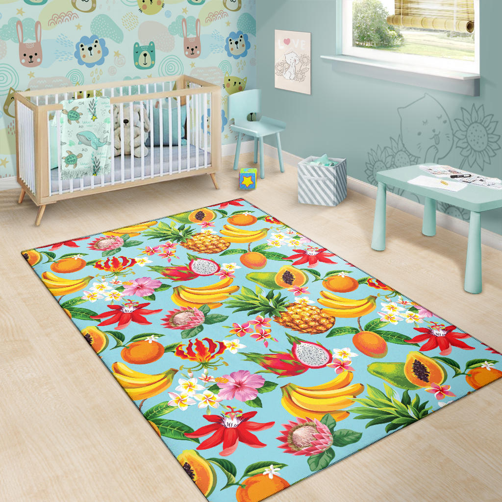 Tropical Fruits Pattern Print Design TF01 Area Rugs