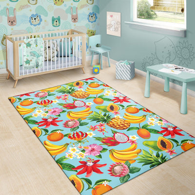 Tropical Fruits Pattern Print Design TF01 Area Rugs