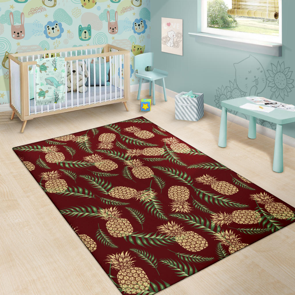 Pineapple Pattern Print Design PP013 Area Rugs