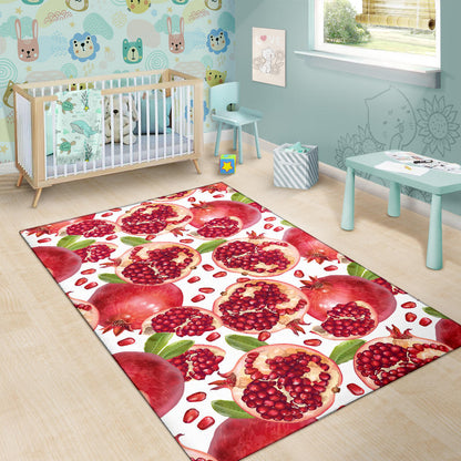 Pomegranate Pattern Print Design PG03 Area Rugs