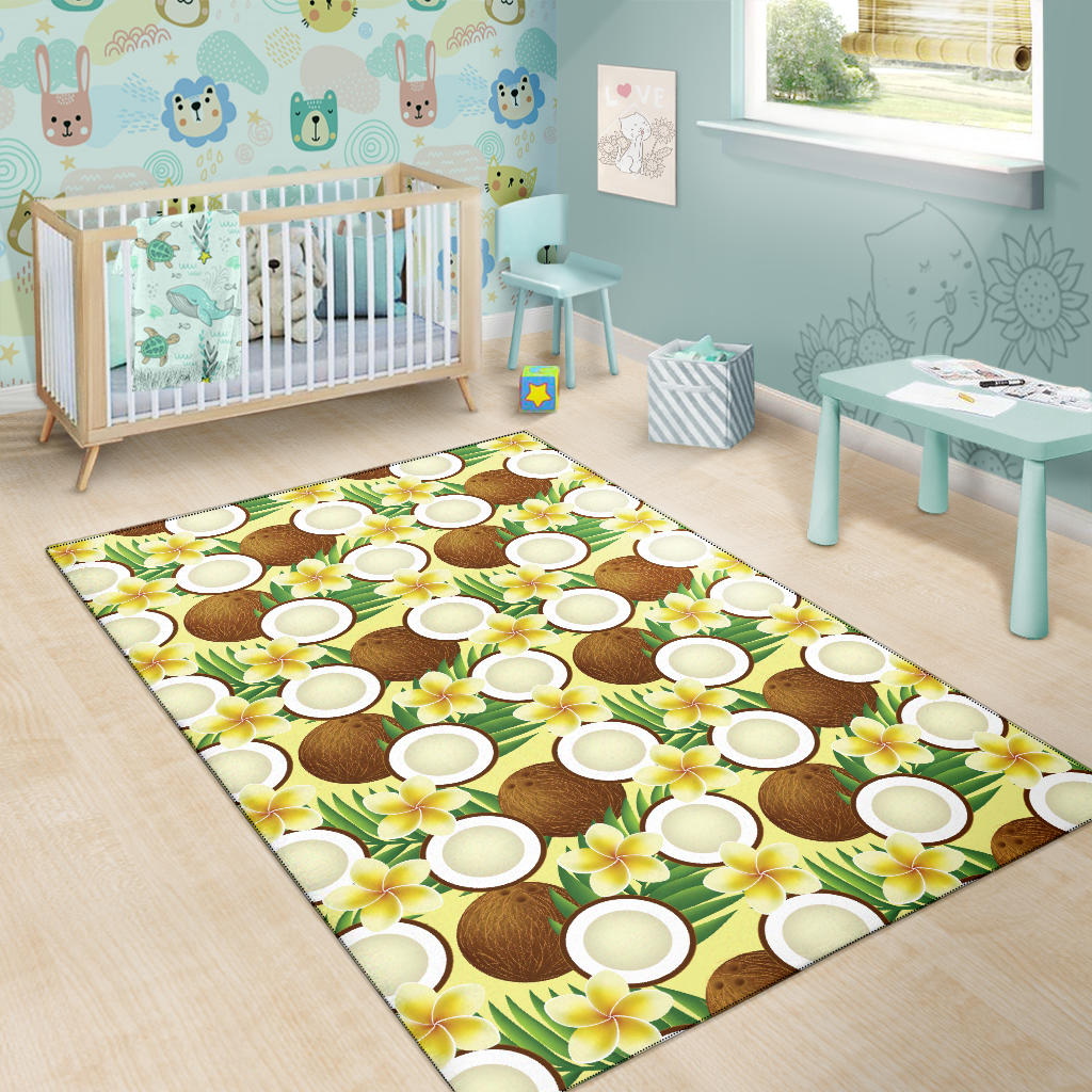 Coconut Pattern Print Design CN02 Area Rugs