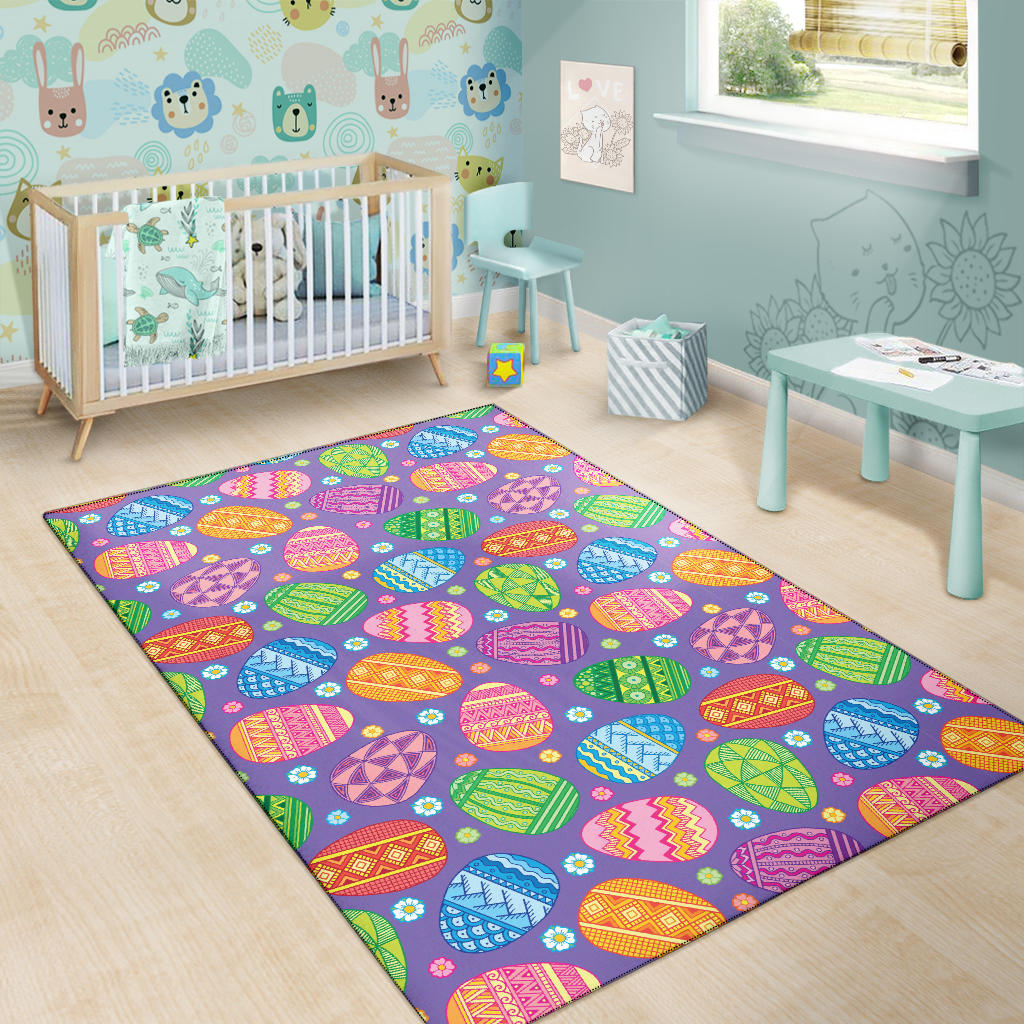 Easter Eggs Pattern Print Design RB010 Area Rugs