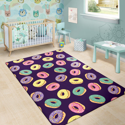 Donut Pattern Print Design DN08 Area Rugs