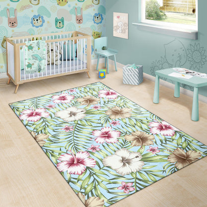 Tropical Flower Pattern Print Design TF05 Area Rugs