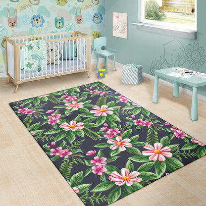 Summer Floral Pattern Print Design SF010 Area Rugs