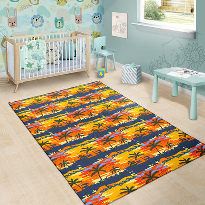 Palm Tree Pattern Print Design PT010 Area Rugs
