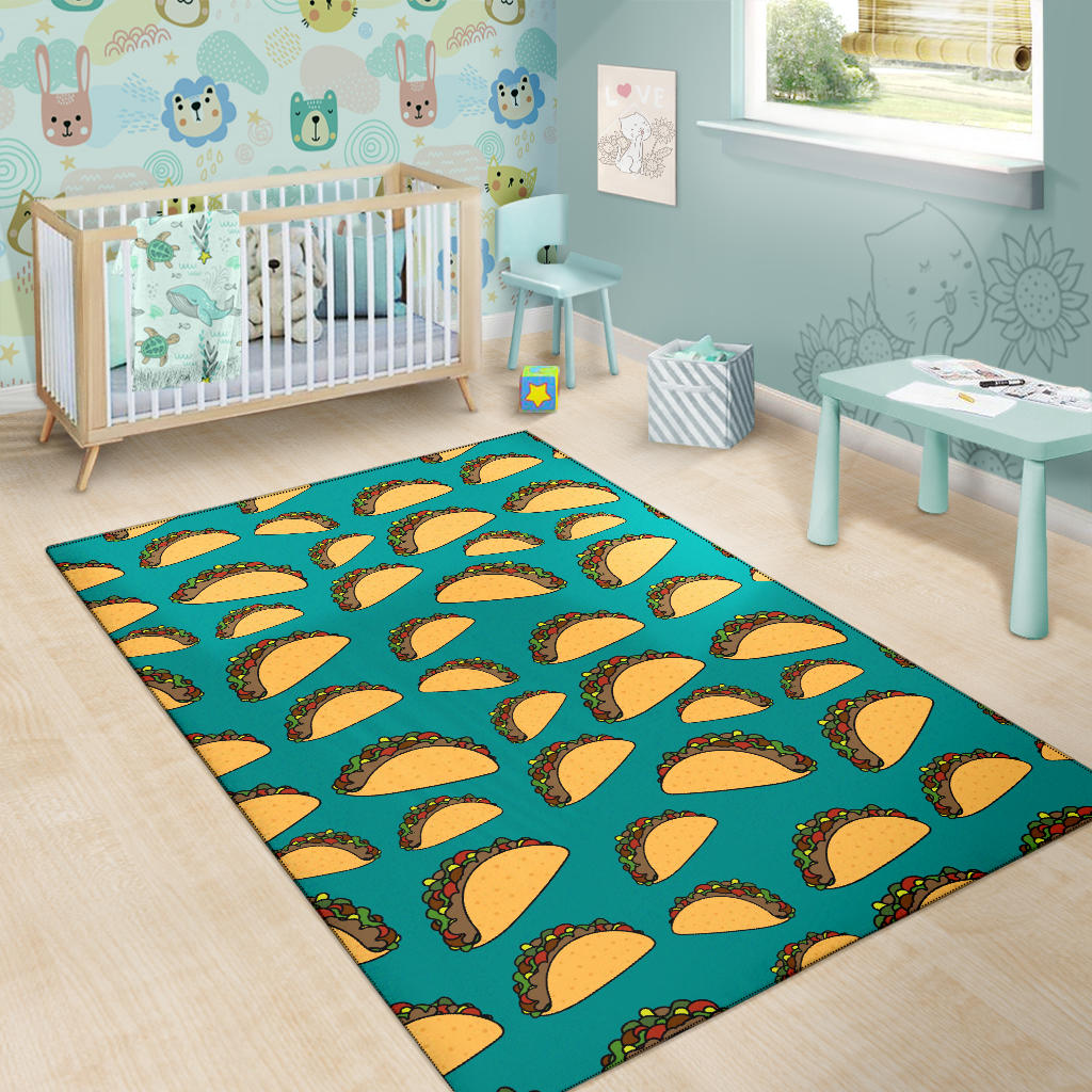 Taco Pattern Print Design TC07 Area Rugs
