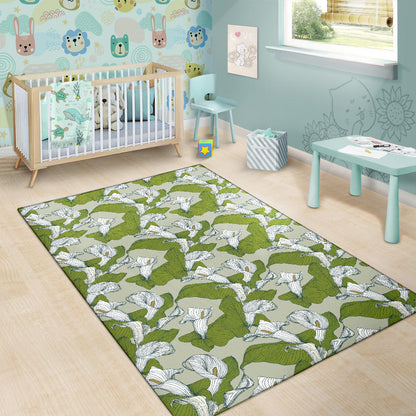Lily Pattern Print Design LY08 Area Rugs