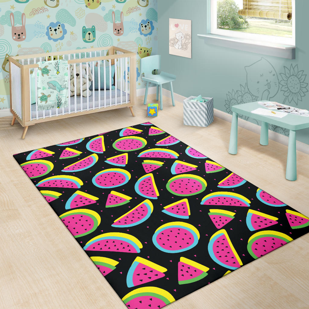 Watermelon Pattern Print Design WM07 Area Rugs