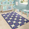 Lotus Boho Pattern Print Design LO08 Area Rugs