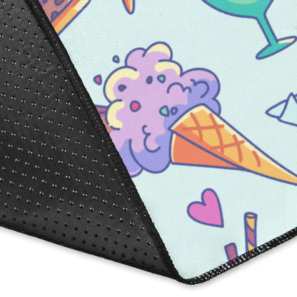 Ice Cream Pattern Print Design IC02 Area Rugs