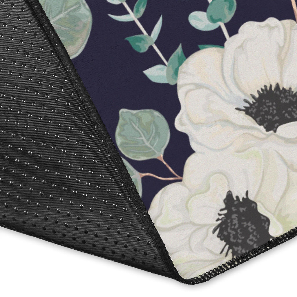 Anemone Pattern Print Design AM01 Area Rugs