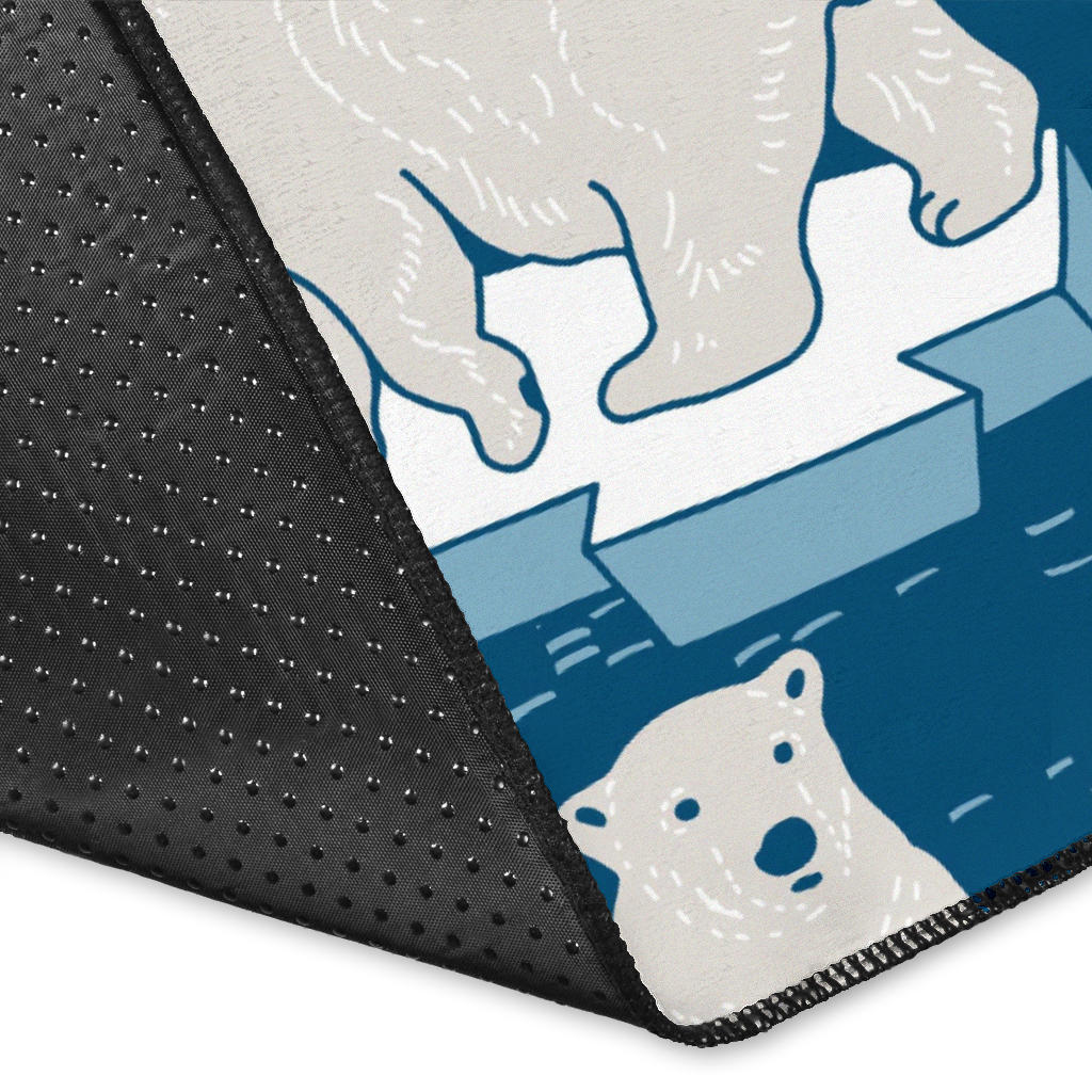 Polar Bear Pattern Print Design PB03 Area Rugs