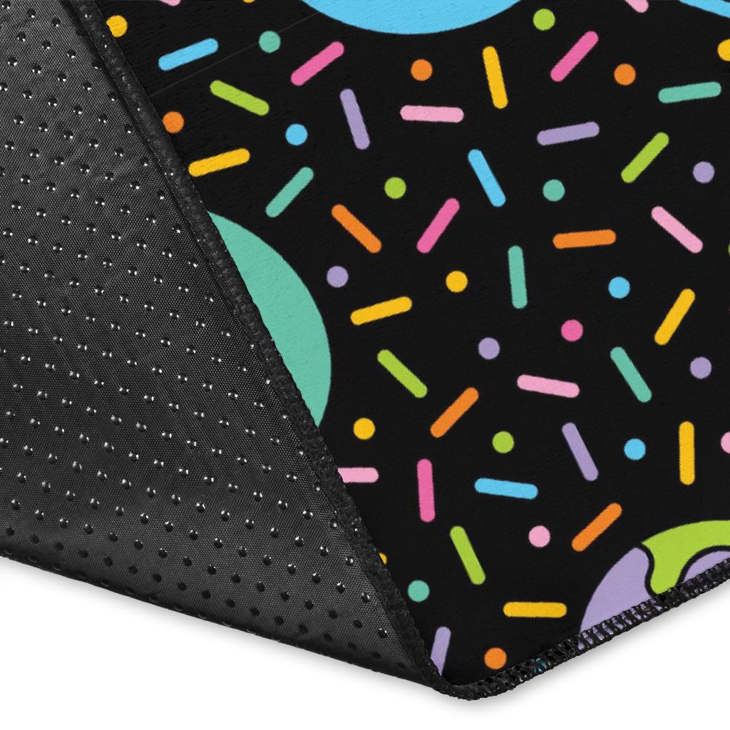 Donut Pattern Print Design DN012 Area Rugs