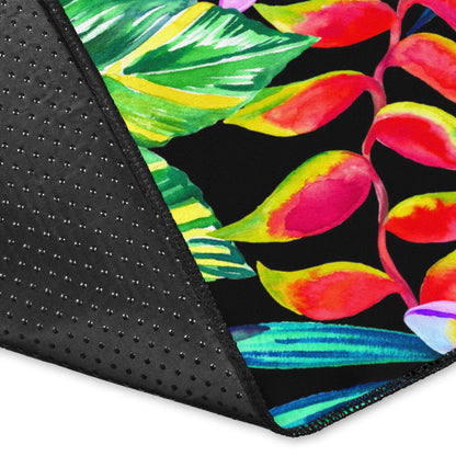 Heliconia Pattern Print Design HL09 Area Rugs
