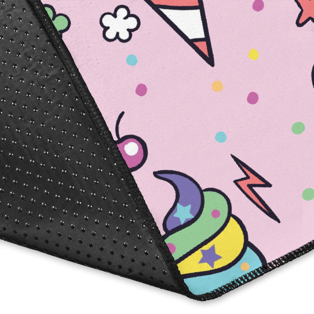 Ice Cream Pattern Print Design IC05 Area Rugs