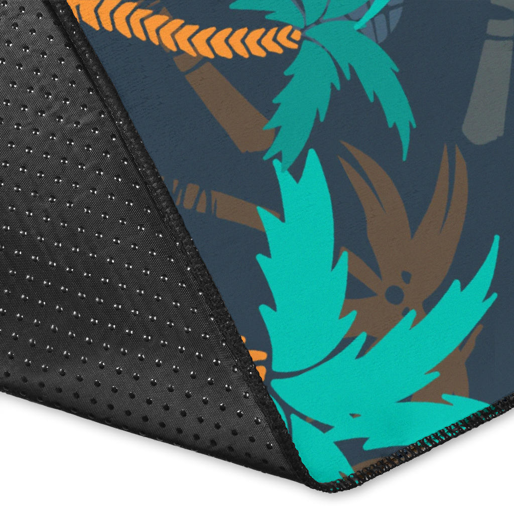Palm Tree Pattern Print Design PT01 Area Rugs