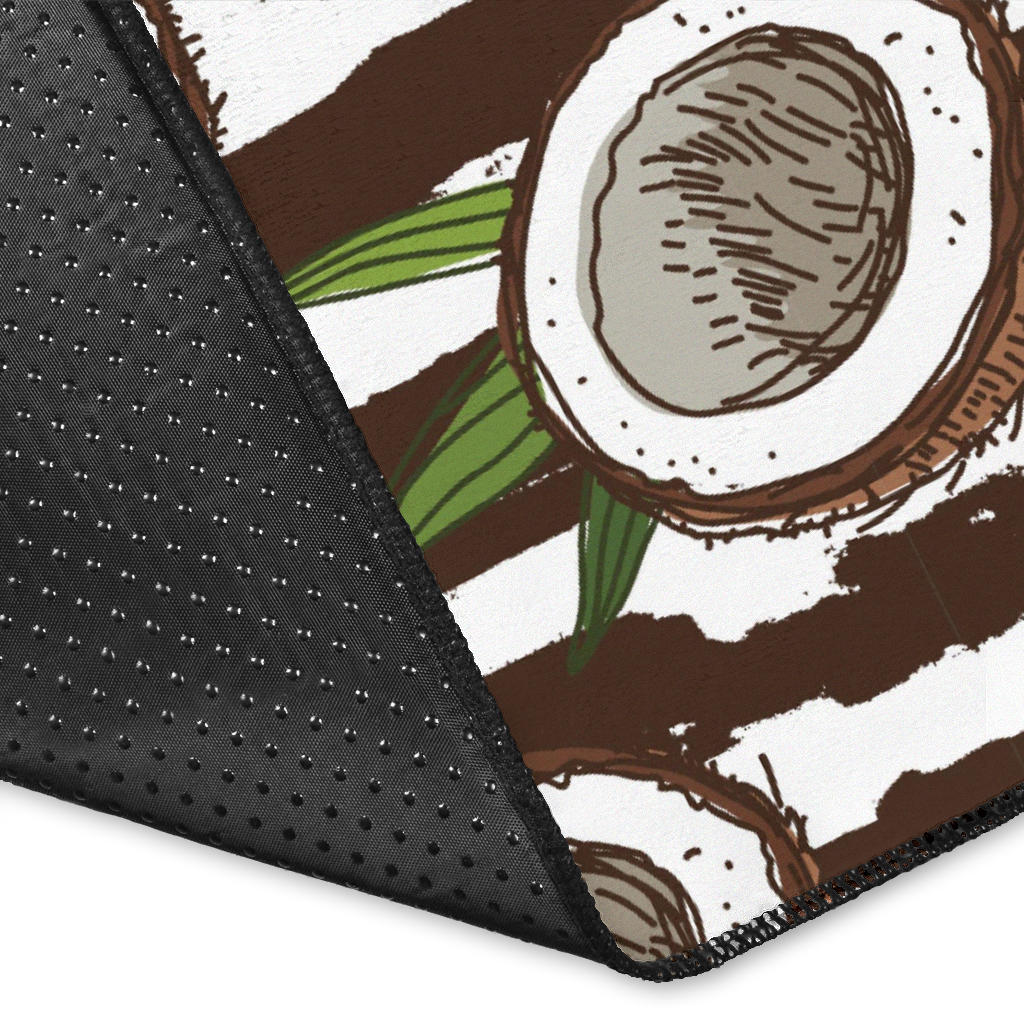 Coconut Pattern Print Design CN04 Area Rugs