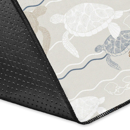 Sea Turtle Pattern Print Design T07 Area Rugs