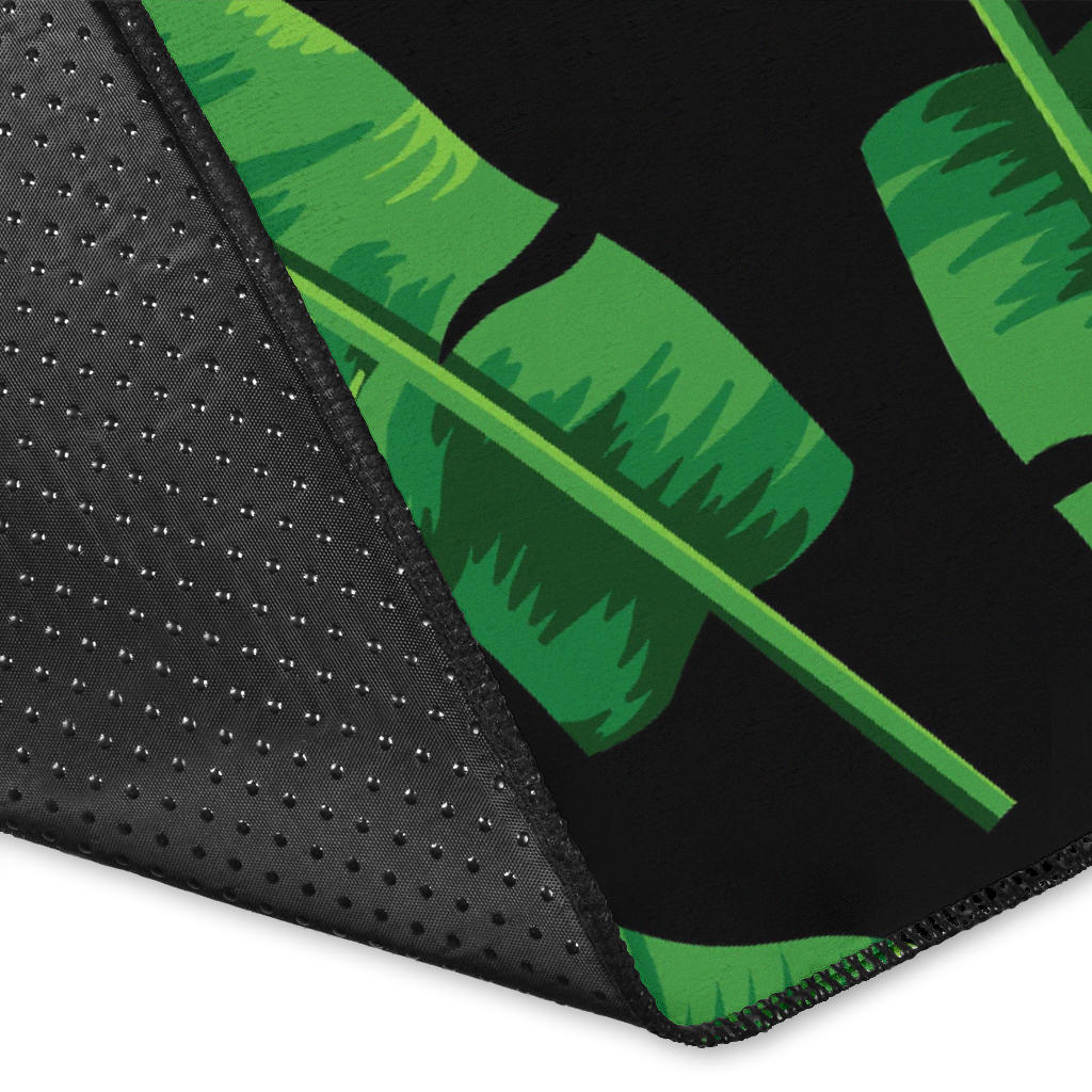 Banana Leaf Pattern Print Design BL02 Area Rugs