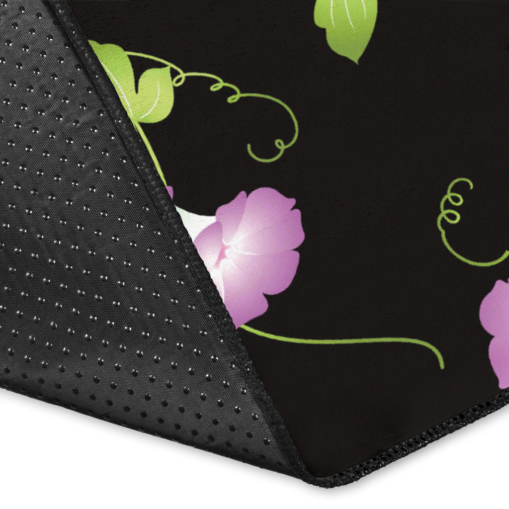 Morning Glory Pattern Print Design MG02 Area Rugs
