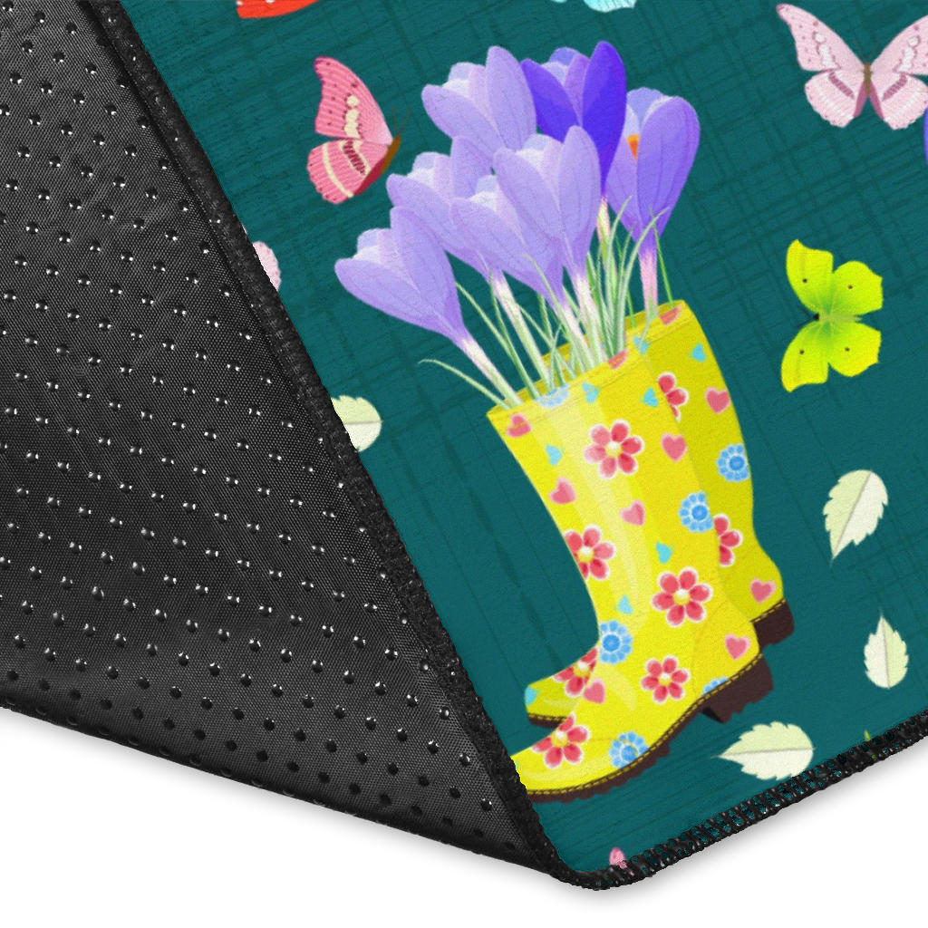 Gardening Pattern Print Design G08 Area Rugs