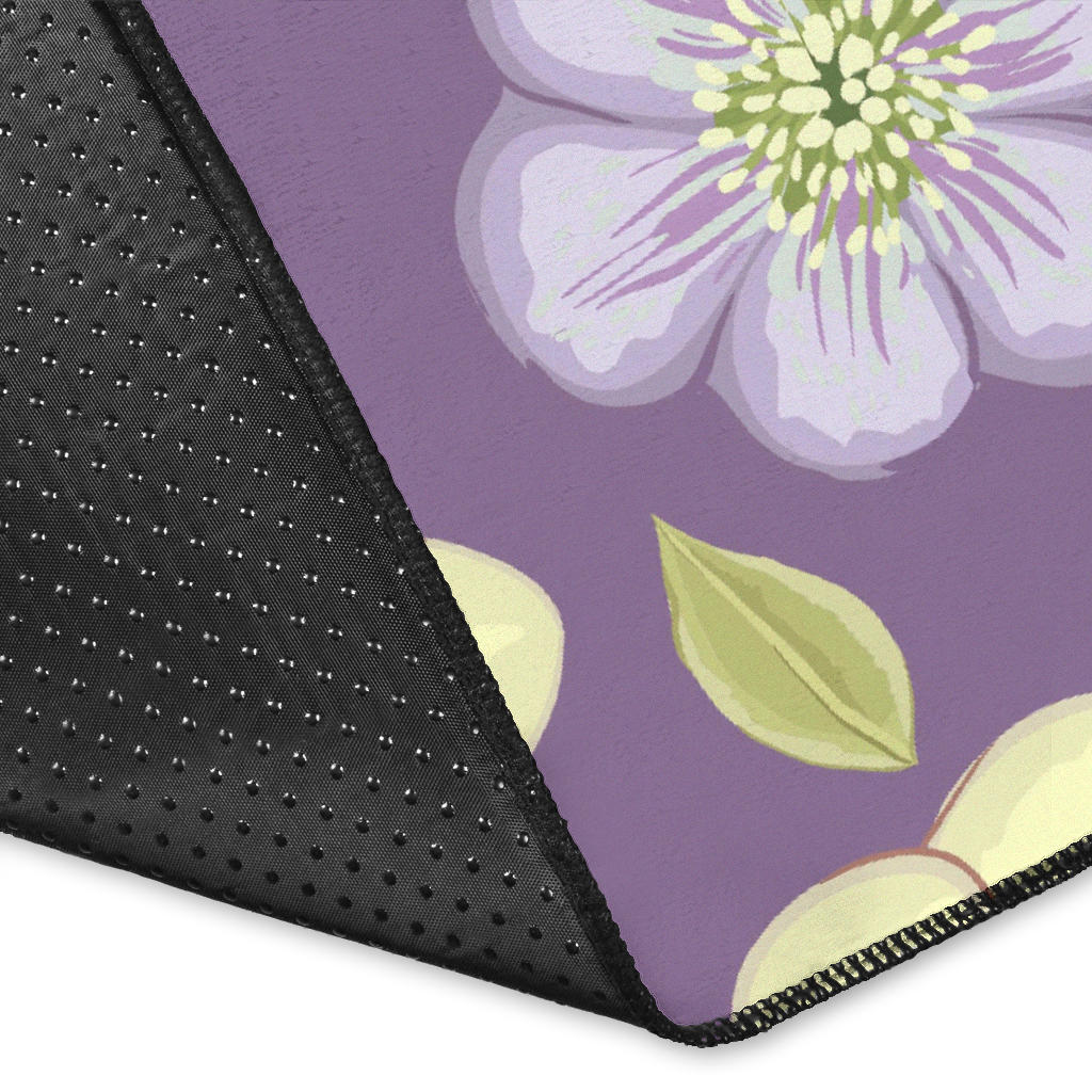 Anemone Pattern Print Design AM013 Area Rugs