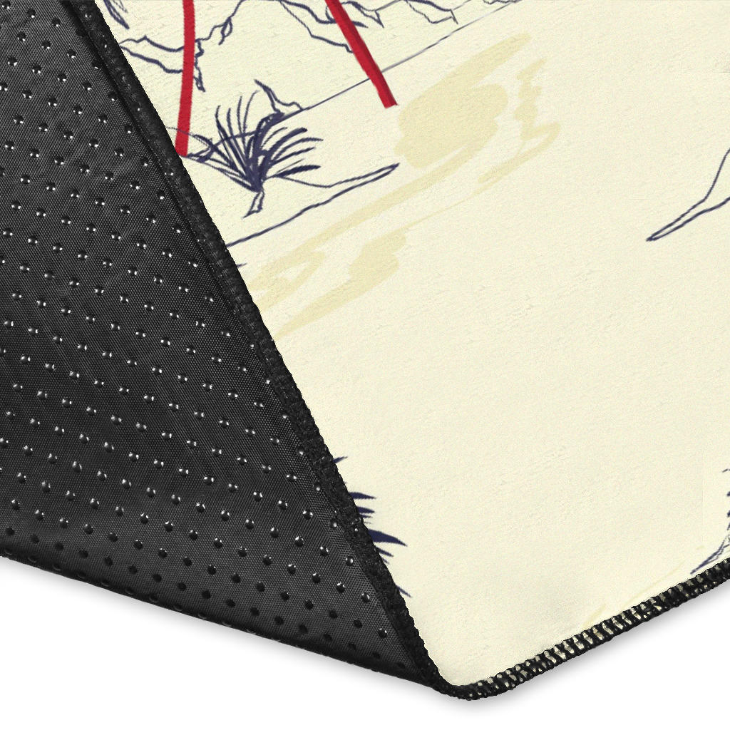 Palm Tree Pattern Print Design PT08 Area Rugs