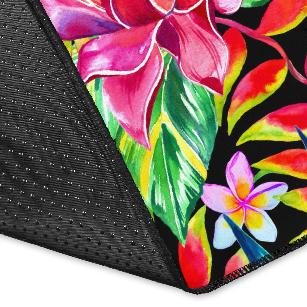 Heliconia Pattern Print Design HL02 Area Rugs