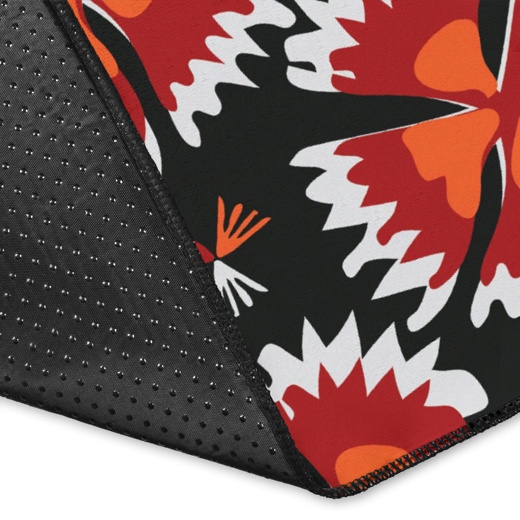 Carnations Pattern Print Design CN03 Area Rugs