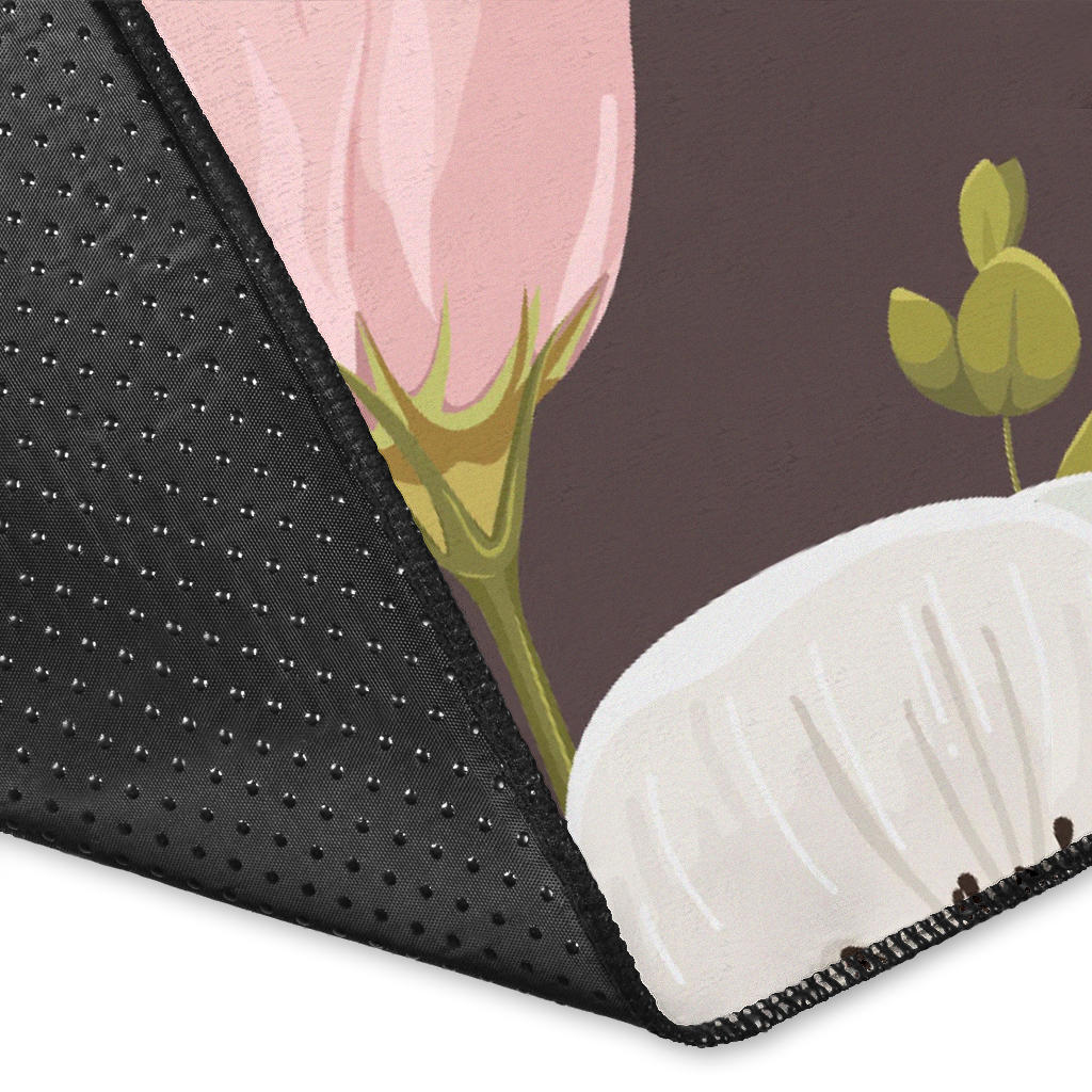 Anemone Pattern Print Design AM011 Area Rugs