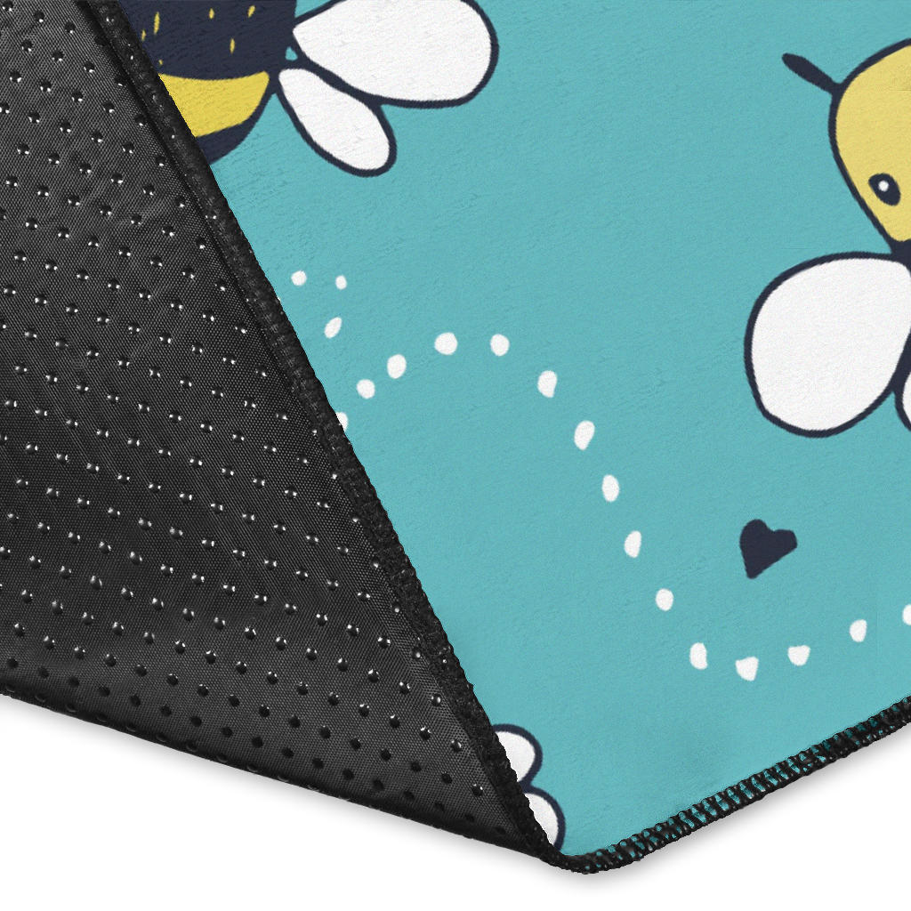 Bee Pattern Print Design BEE02 Area Rugs