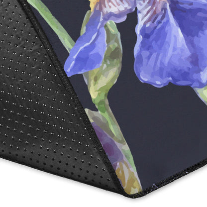 Iris Pattern Print Design IR04 Area Rugs