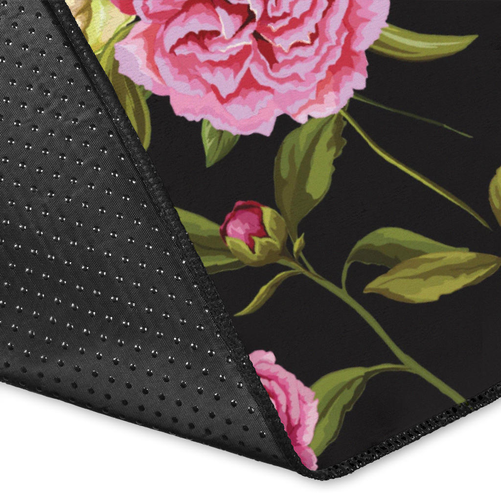 Carnations Pattern Print Design CN05 Area Rugs