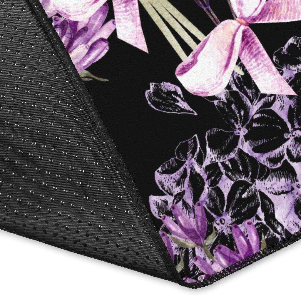 Lavender Pattern Print Design LV06 Area Rugs
