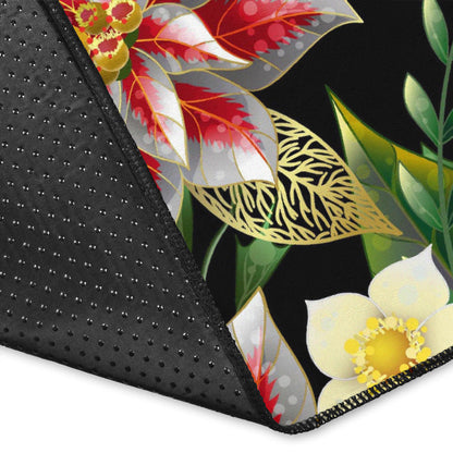 Poinsettia Pattern Print Design POT05 Area Rugs