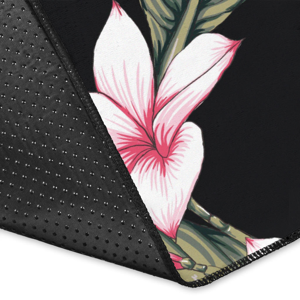 Plumeria Pattern Print Design PM021 Area Rugs