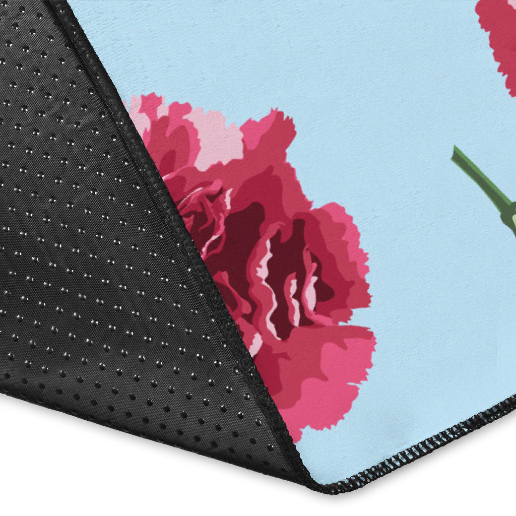 Carnations Pattern Print Design CN01 Area Rugs