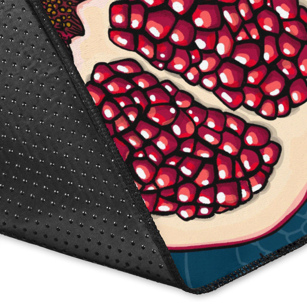 Pomegranate Pattern Print Design PG02 Area Rugs