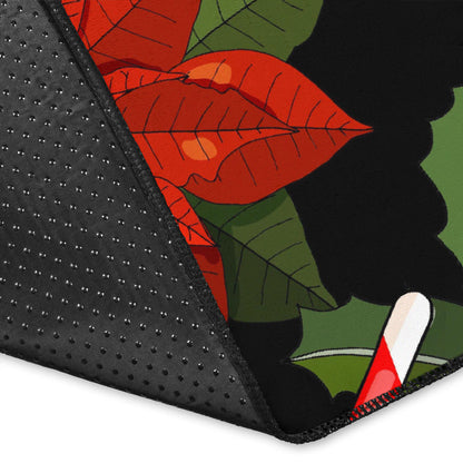 Poinsettia Pattern Print Design POT01 Area Rugs